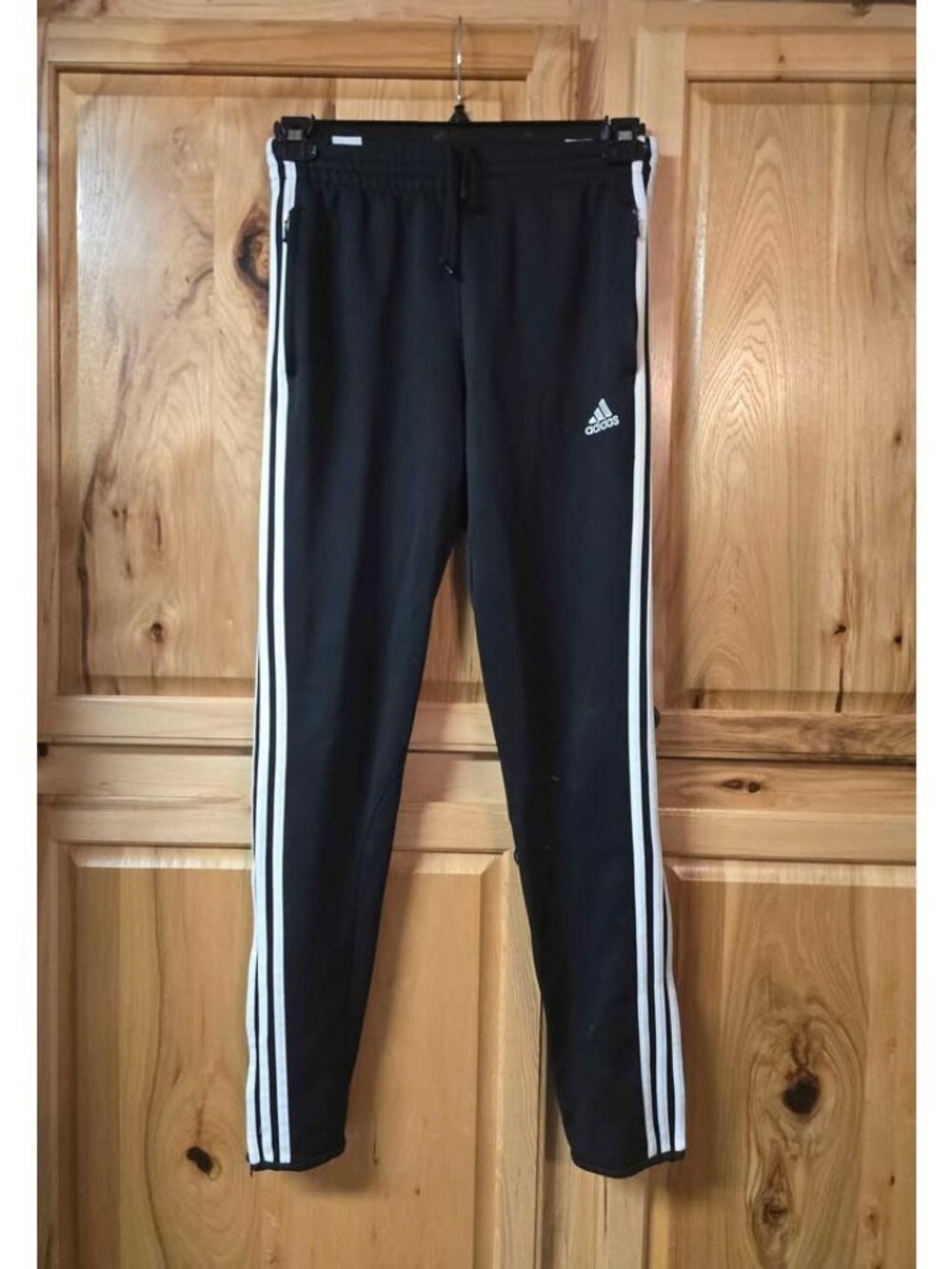 Adidas ClimaCool Track Pants Womans SMALL Black Soccer Training Athletic Joggers